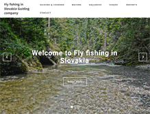 Tablet Screenshot of flyfishing-slovakia.com